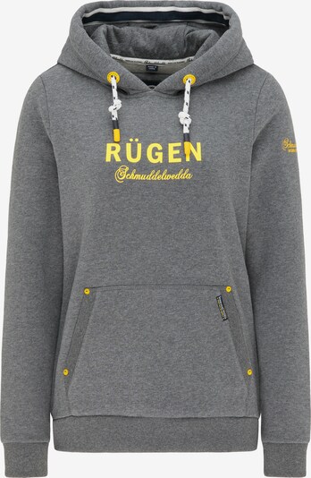 Schmuddelwedda Sudadera 'Rügen' en amarillo / gris moteado, Vista del producto