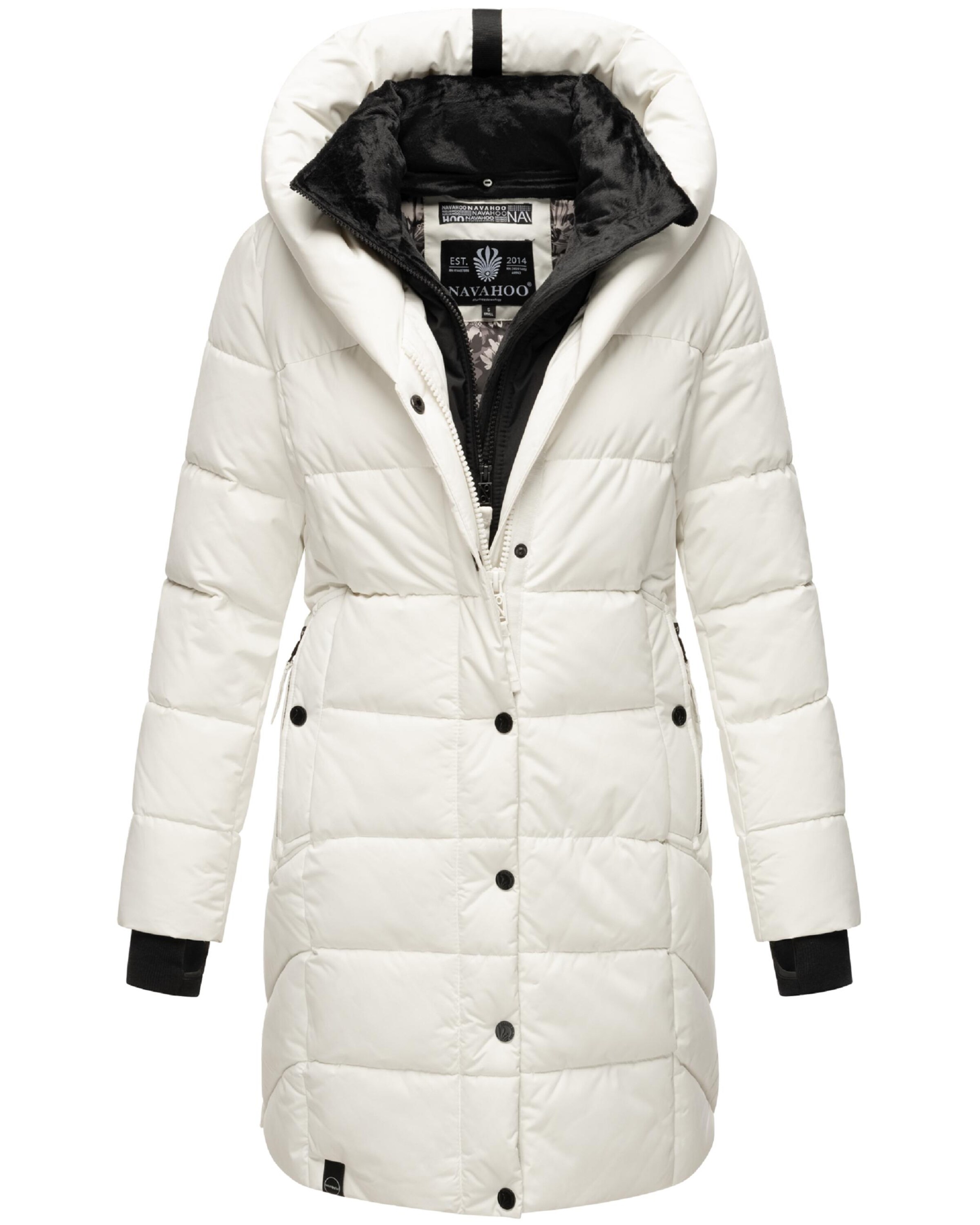 NAVAHOO Χειμερινό παλτό 'Knutschilein' σε λευκό