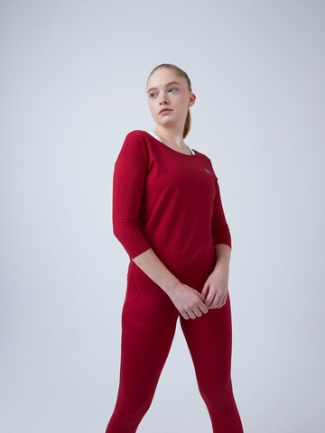 SPORTKIND Funktionsshirt '3/4 Loose Fit'‌‌‌‌‌‌‌‌‌ in Rot