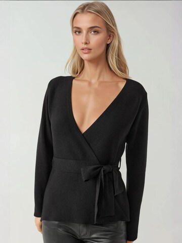 Cardigan Hiccup en noir : devant