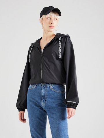 Calvin Klein Jeans Regular Jacke in Schwarz: predná strana