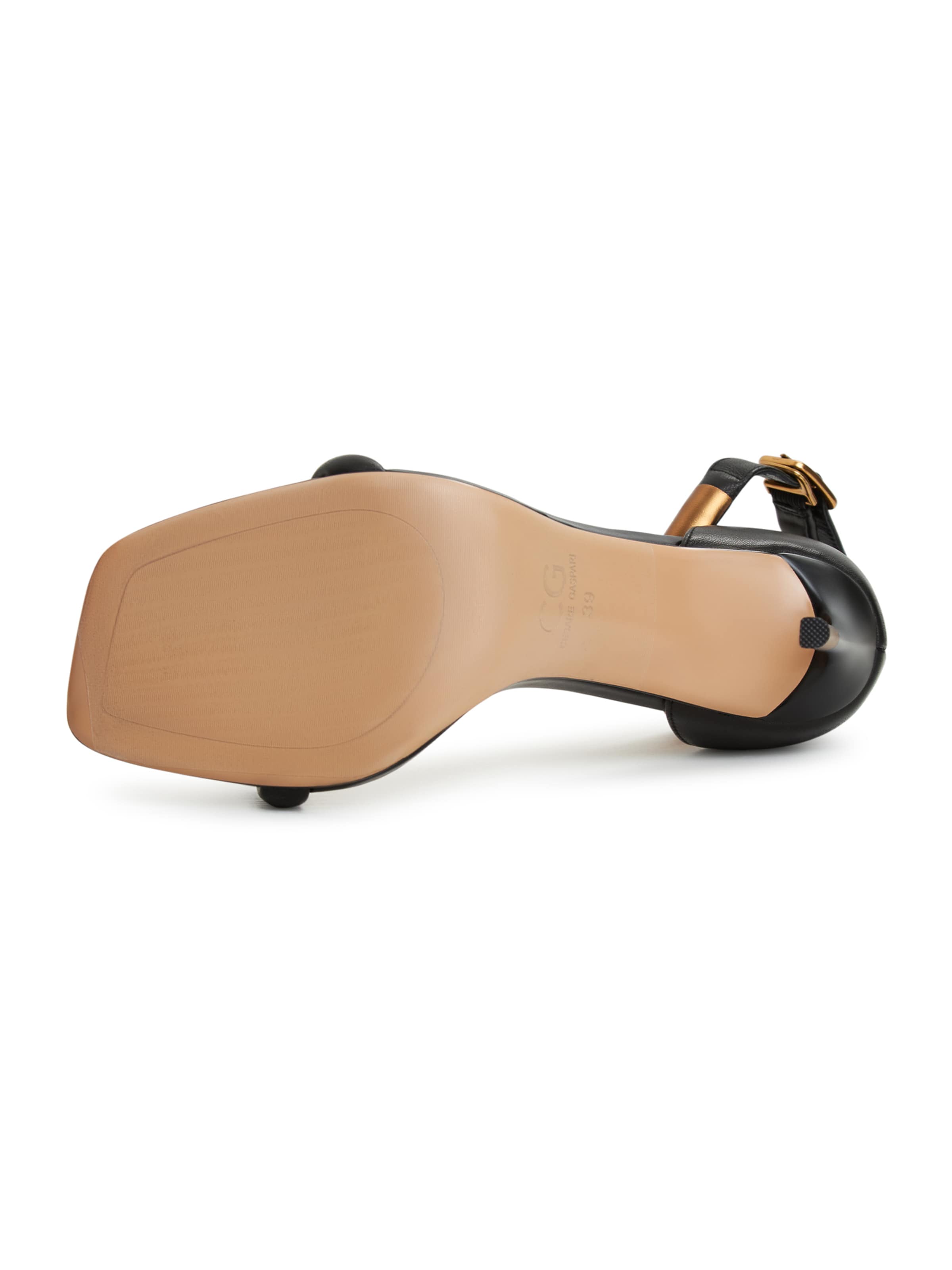 CESARE GASPARI Strap sandal in Black