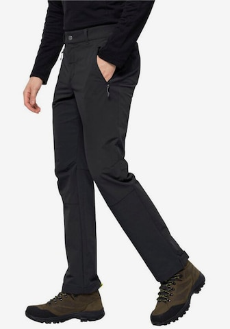 JACK WOLFSKIN Regular Outdoor trousers 'Activate' in Black: front