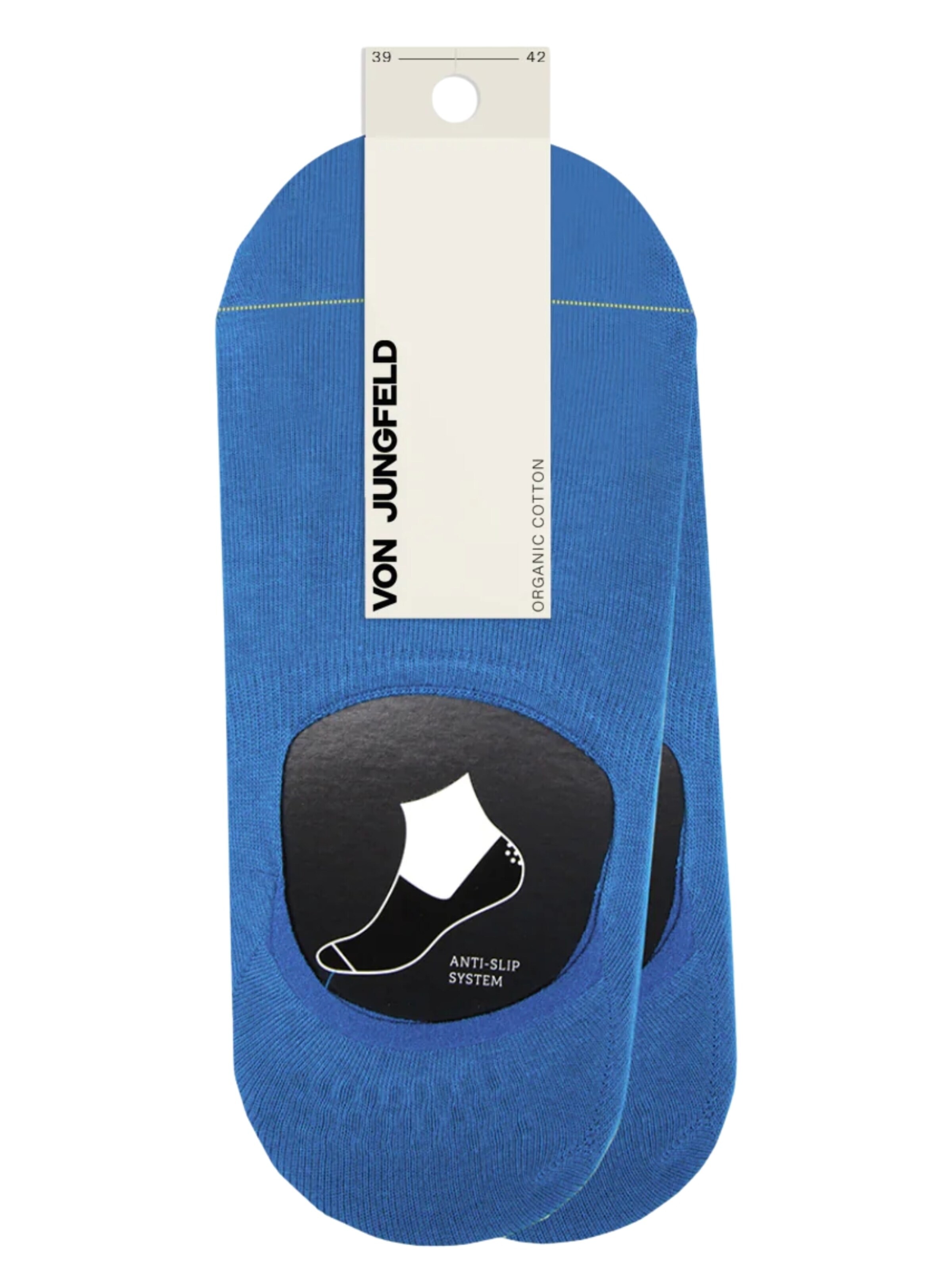 Von Jungfeld Ankle Socks 'Doppelpack' in Blue: front