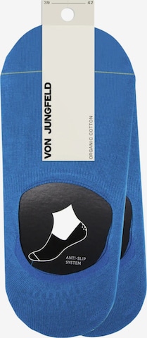 Von Jungfeld Ankle Socks 'Doppelpack' in Blue: front