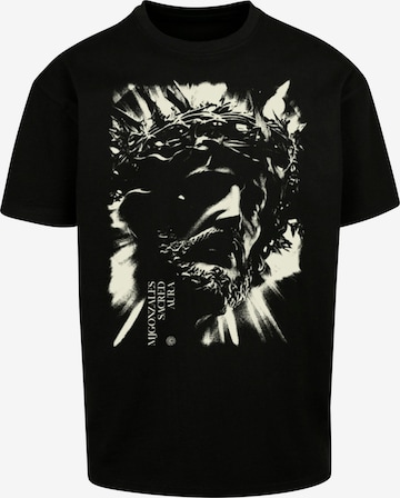 MJ Gonzales Тениска 'JESUS' в черно: отпред