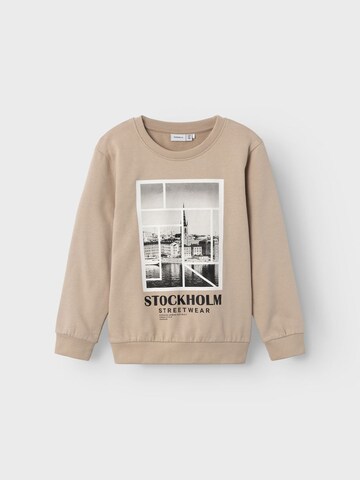 NAME IT Sweatshirt 'STOBIAS' in Beige