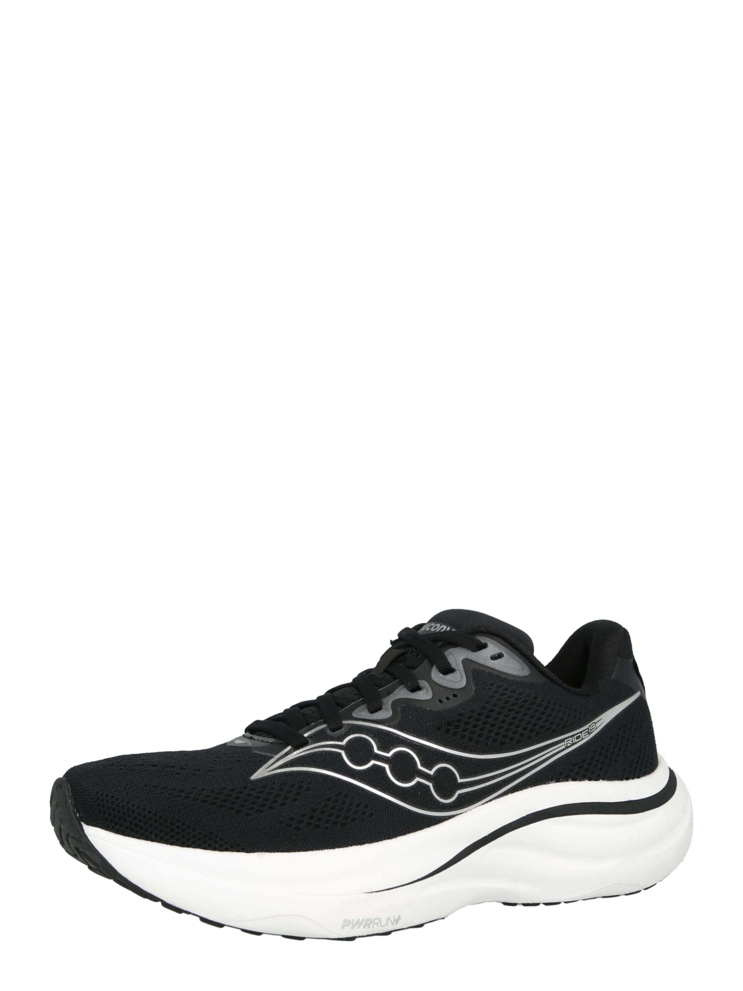 saucony Loopschoen 'RIDE 19' in Zwart: voorkant