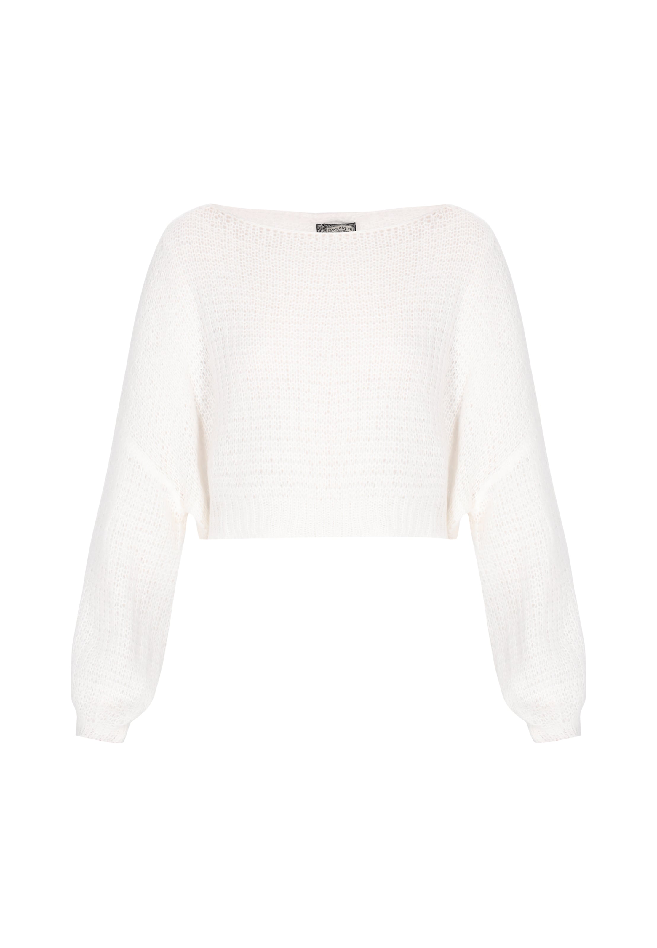 DreiMaster Vintage Pulover | bela barva: sprednja stran