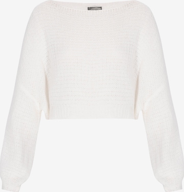 Pull-over DreiMaster Vintage en blanc : devant