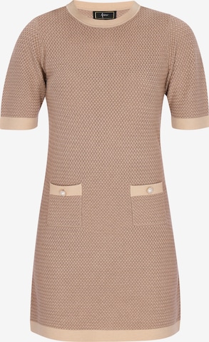 faina - Vestido em bege: frente