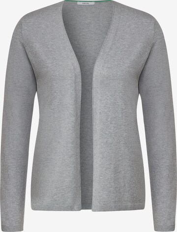 CECIL Knit Cardigan in Grey: front