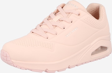 Sneaker bassa di SKECHERS in rosa: frontale