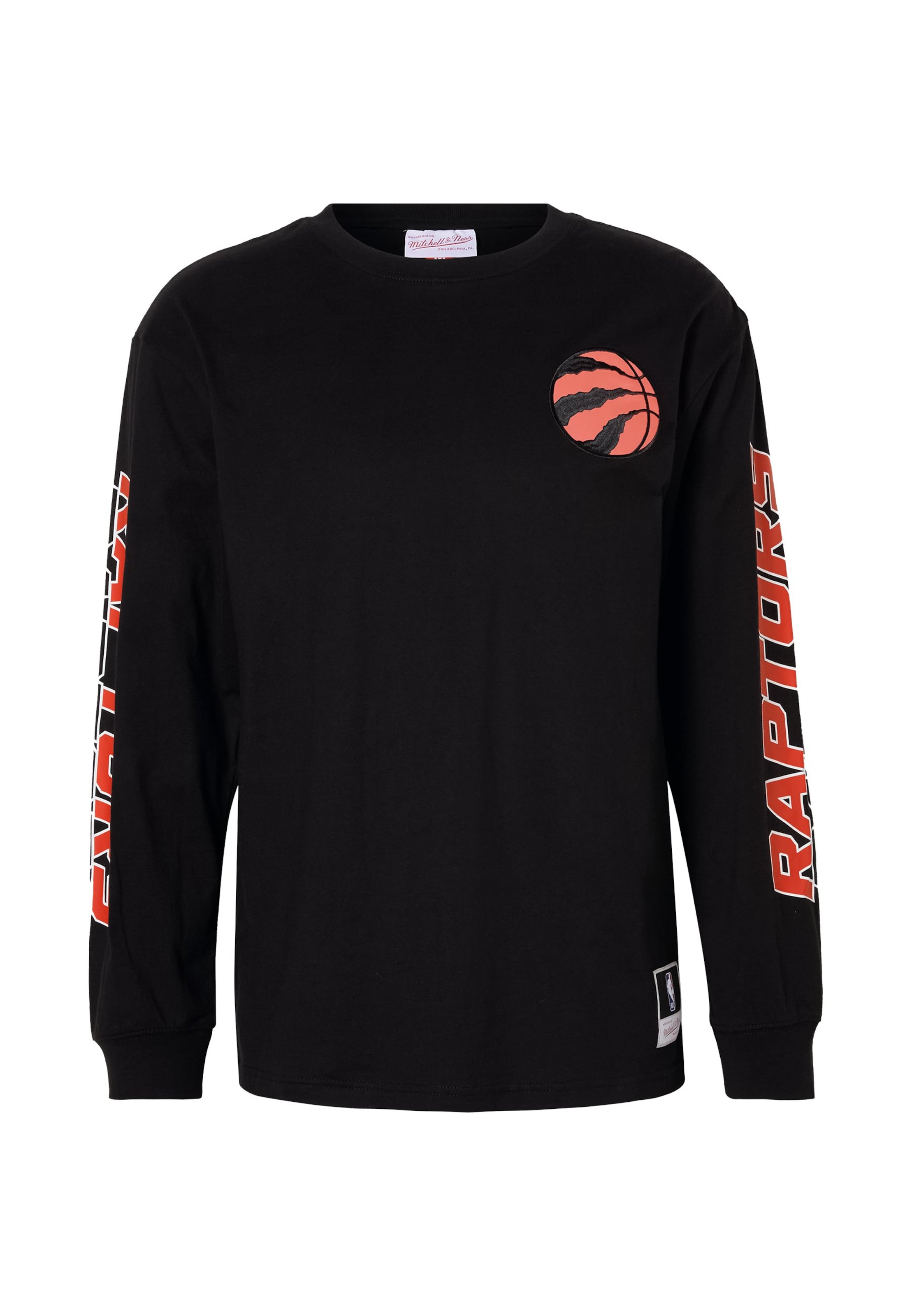 Maglietta 'NBA RAPTORS' di Mitchell & Ness in nero: frontale