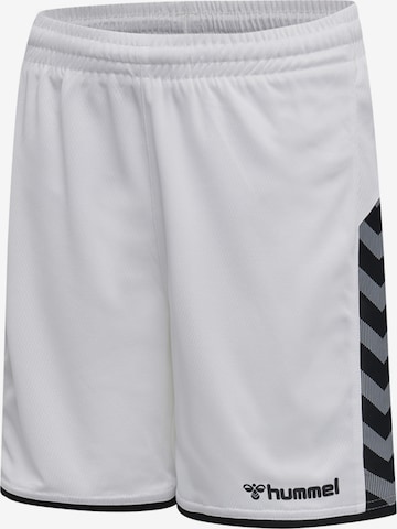 Regular Pantalon de sport 'Authentic' Hummel en blanc
