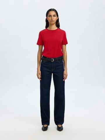 SELECTED FEMME Shirt 'SLFMY ESSENTIAL' in Red