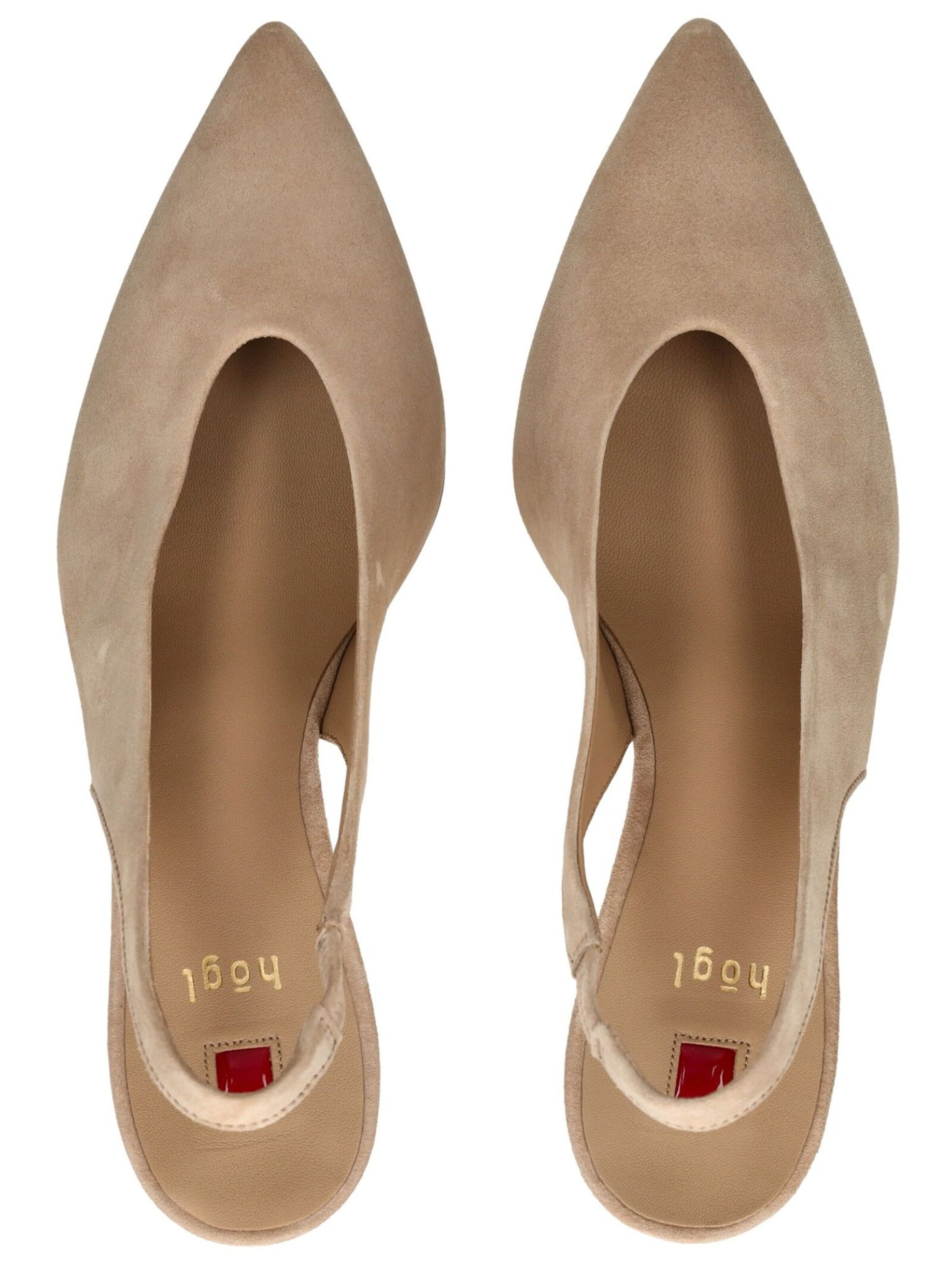 Décolleté sling di Högl in beige