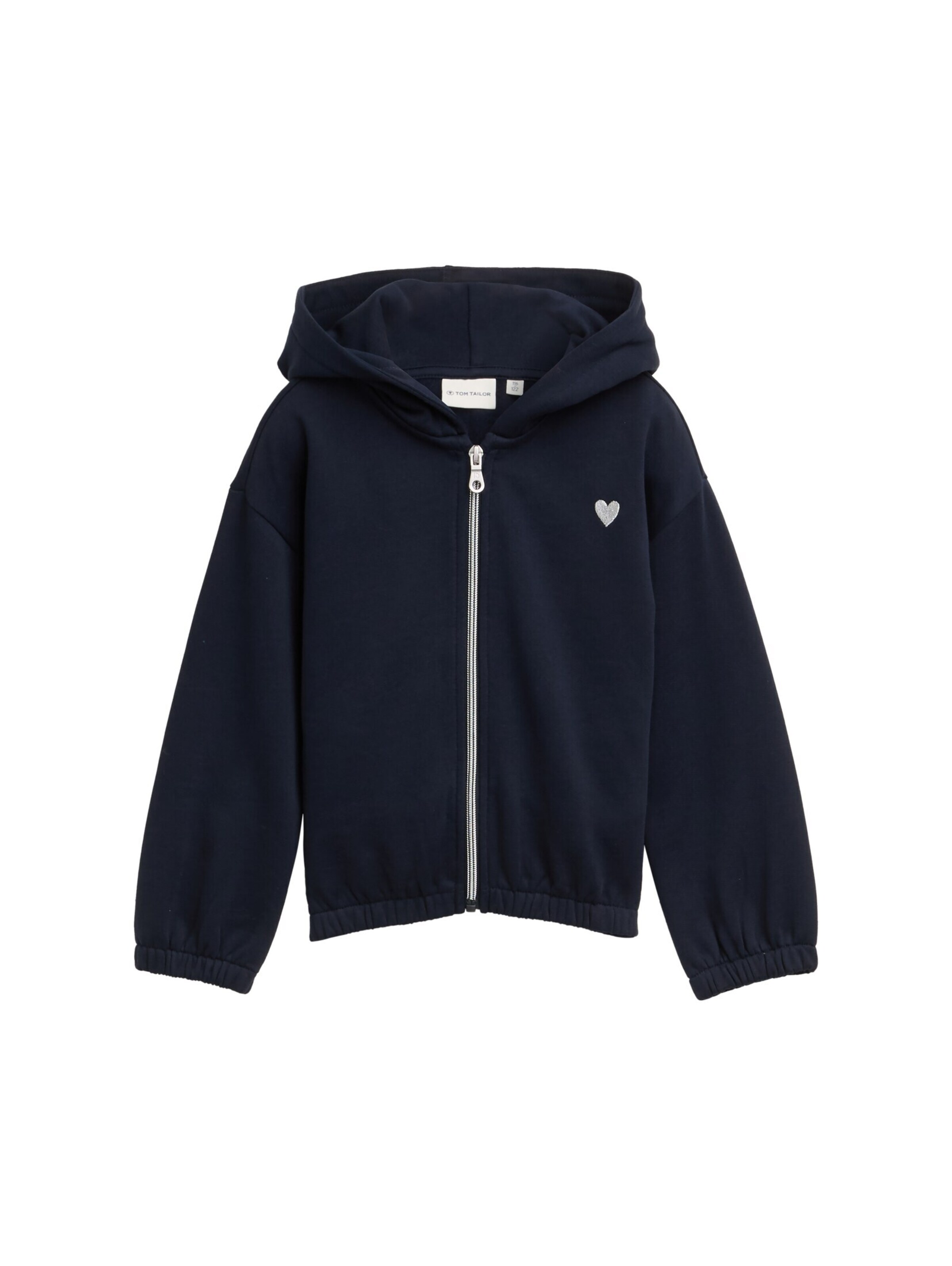 TOM TAILOR Sweatjacke in Blau: Vorderseite