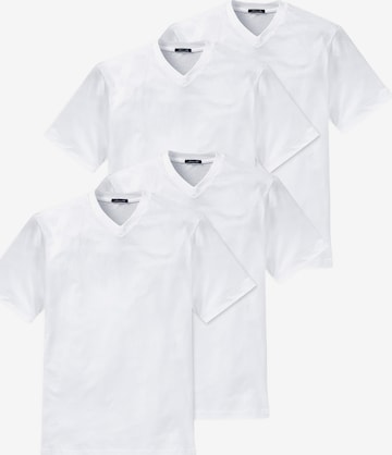 T-Shirt 'American Essentials' SCHIESSER en blanc : devant