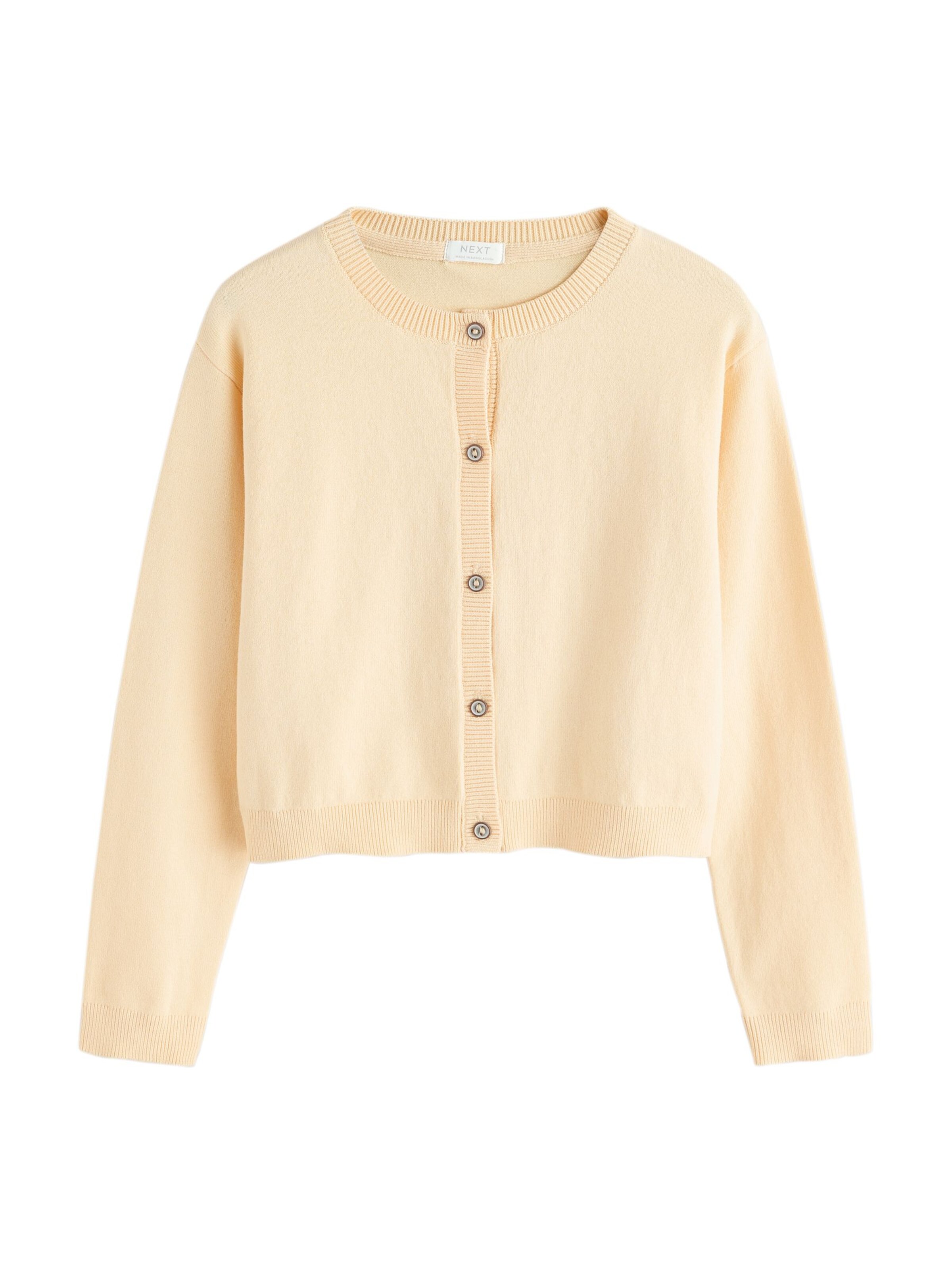 Next Плетена жилетка в жълто: отпред