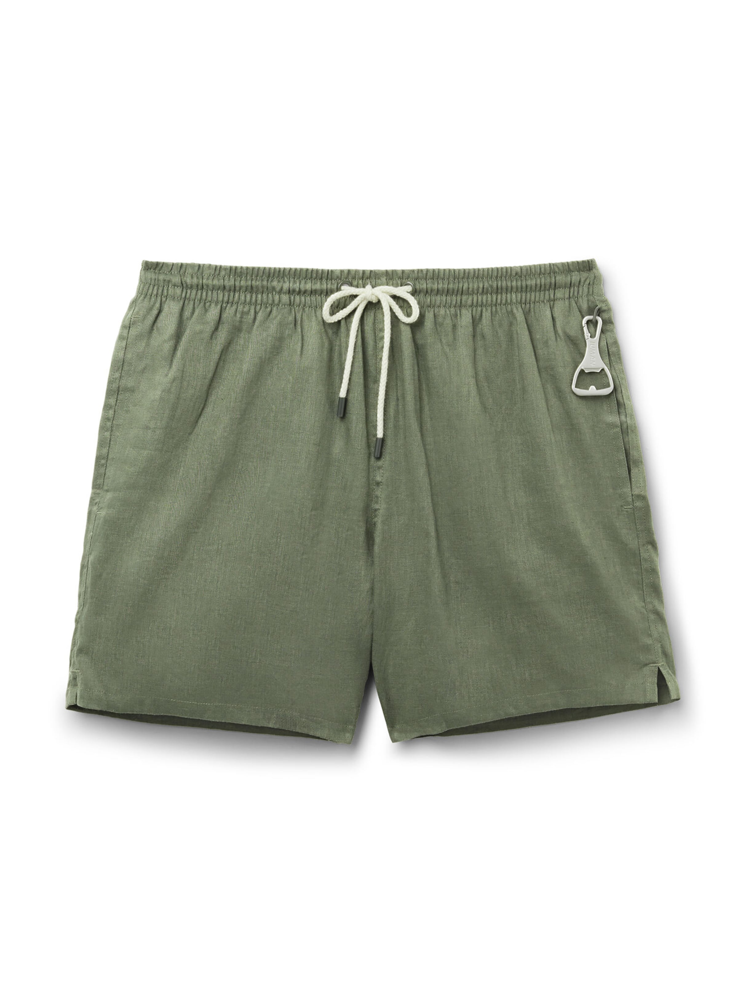 IUMAN Intimissimi Swim Trunks in Green: front