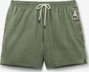 IUMAN Intimissimi Swim Trunks in Green: front