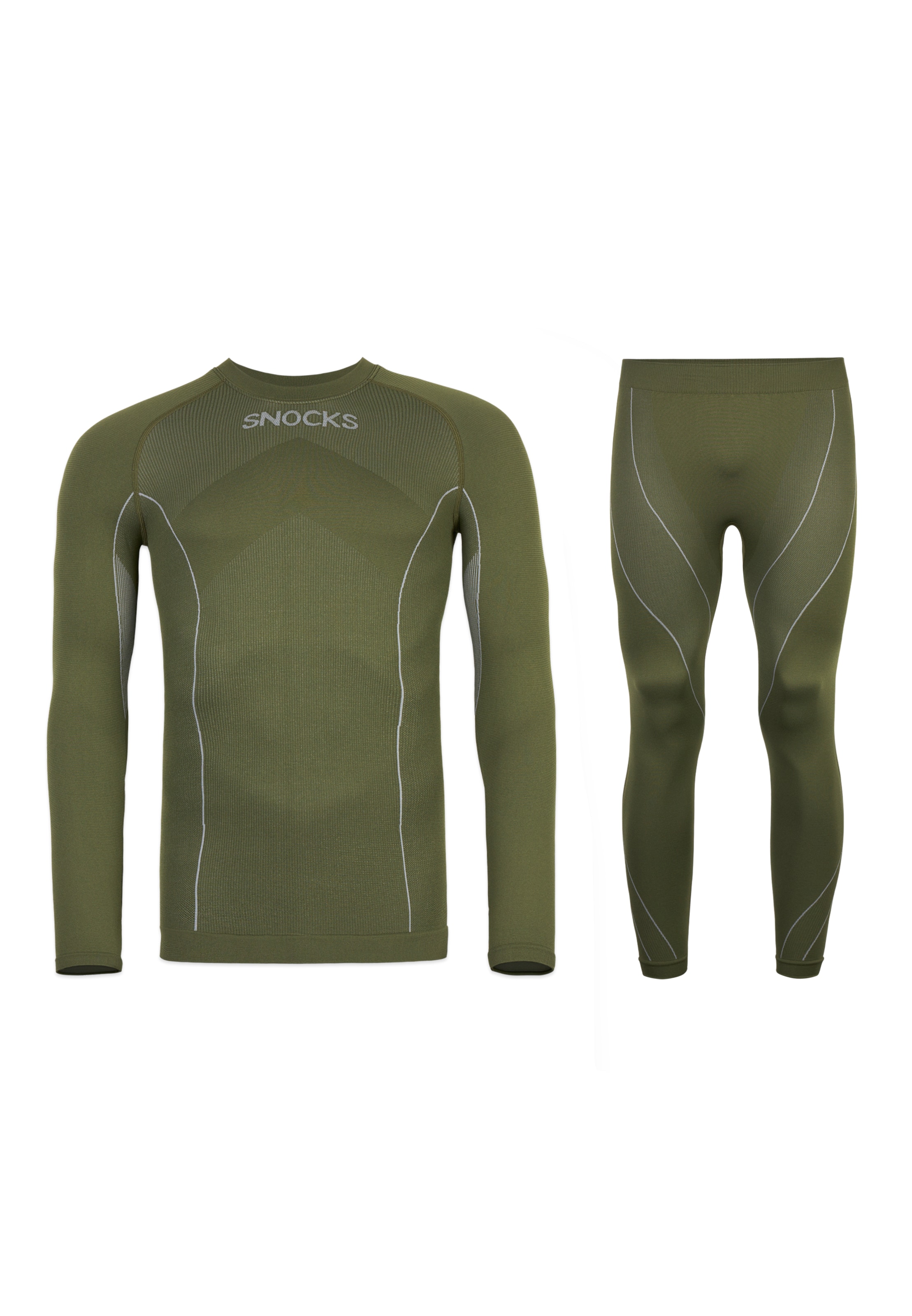 SNOCKS Базовый слой в Зеленый: спереди