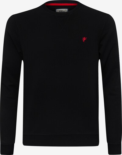 DENIM CULTURE Sweatshirt 'Nicholas' i rød / svart, Produktvisning