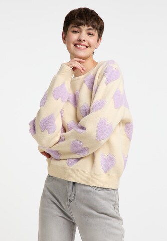 MYMO Sweater 'Blonda' in Yellow: front