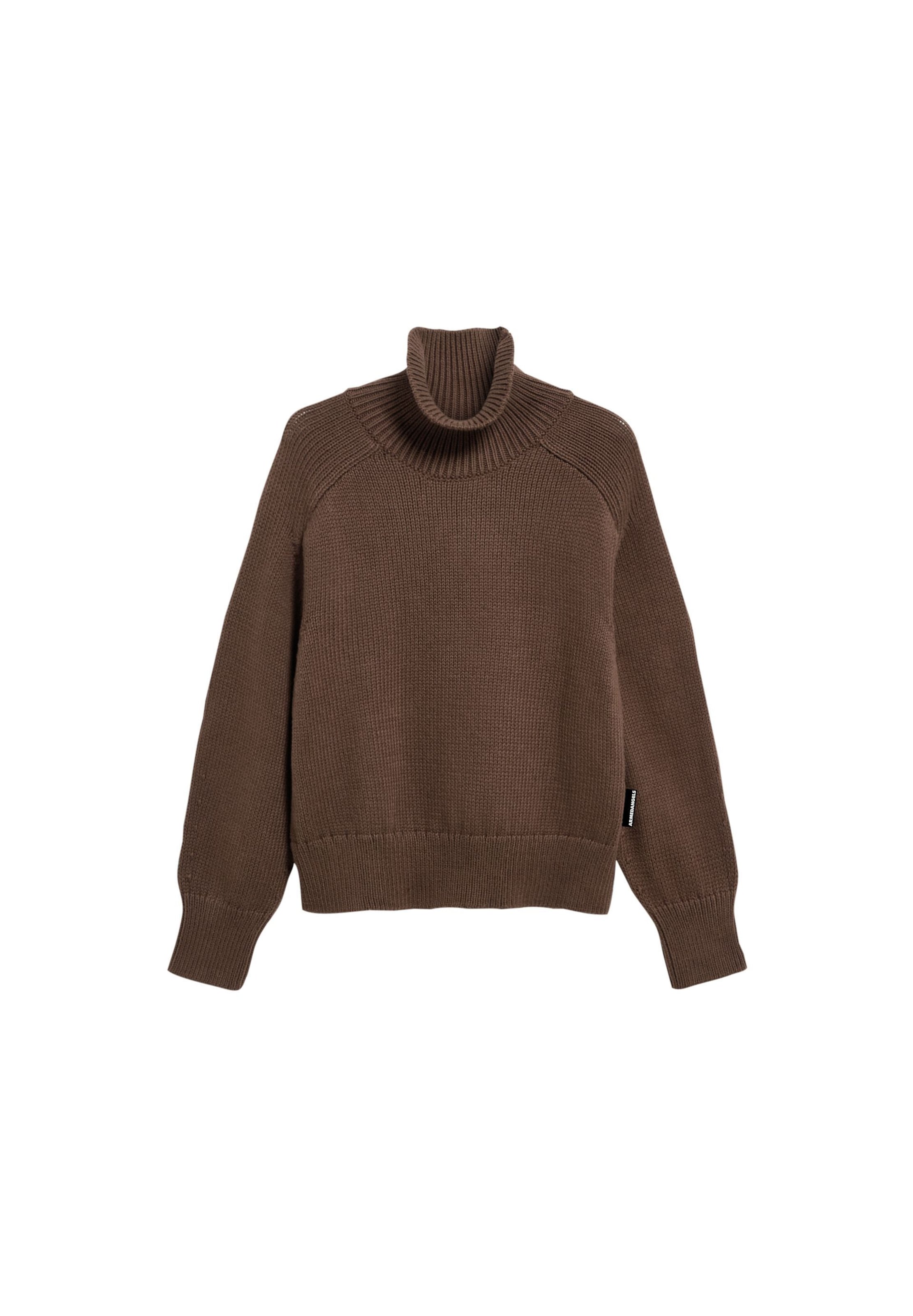 ARMEDANGELS Strickpullover WINTER in Braun: Vorderseite
