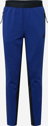 ADIDAS SPORTSWEAR Regular Workout Pants in Blue: front