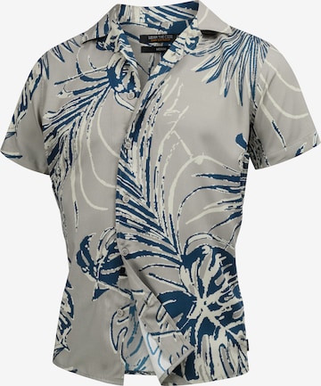 INDICODE JEANS Regular fit Button Up Shirt ' Milky ' in Beige: front