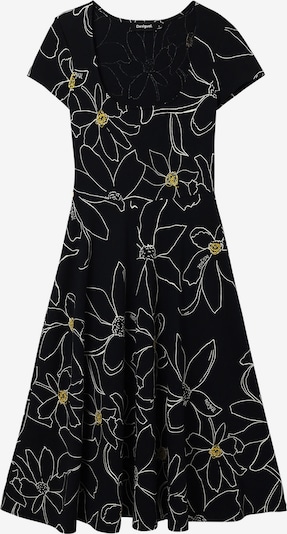 Desigual Robe 'Arty' en jaune / noir / blanc, Vue avec produit