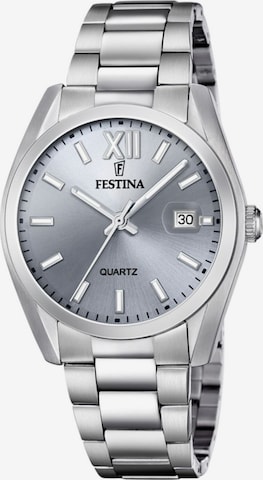 FESTINA Analoog horloge 'Festina - Watch Acero Clasico - Quartz watch movement - Watch case width: 40 mm' in Grijs: voorkant
