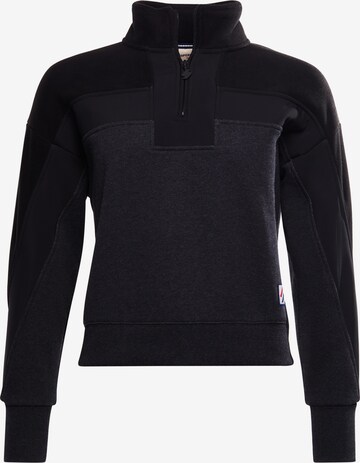 Superdry Sweatshirt 'Dolman' in Black: front
