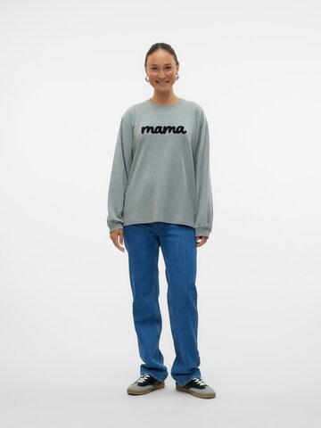 MAMALICIOUS Sweatshirt 'MLSine Vita' in Grey