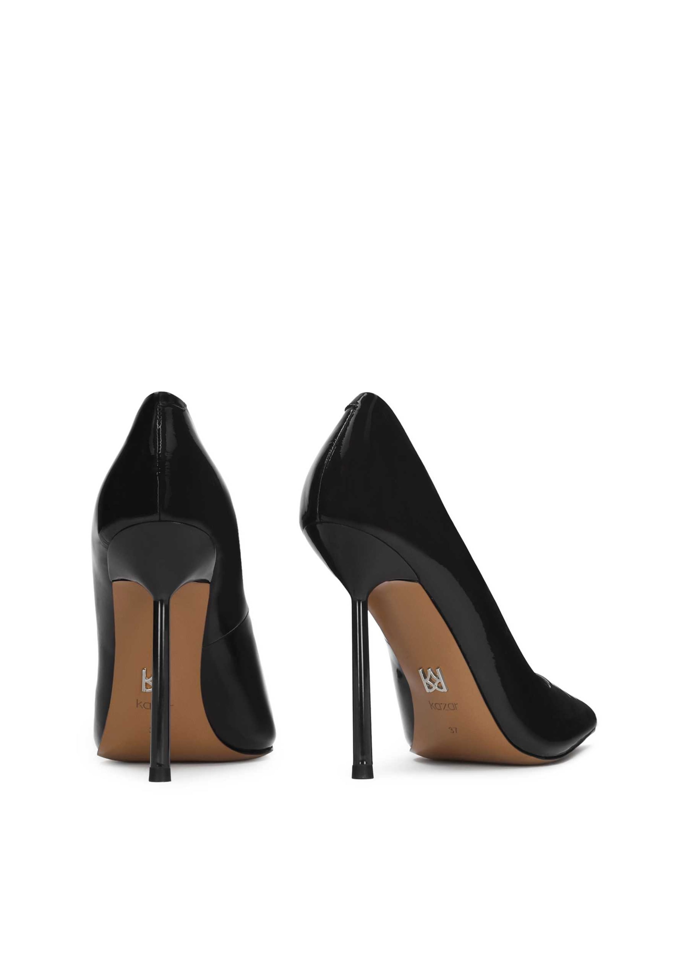 Kazar Czółenka z wysokim przodem 'Maroon' w kolorze czarny