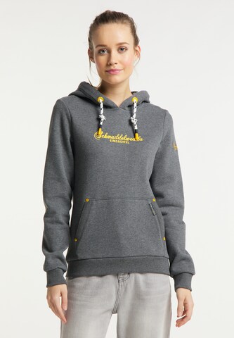 Schmuddelwedda Hoodie 'Hamburg' in Grau: predná strana