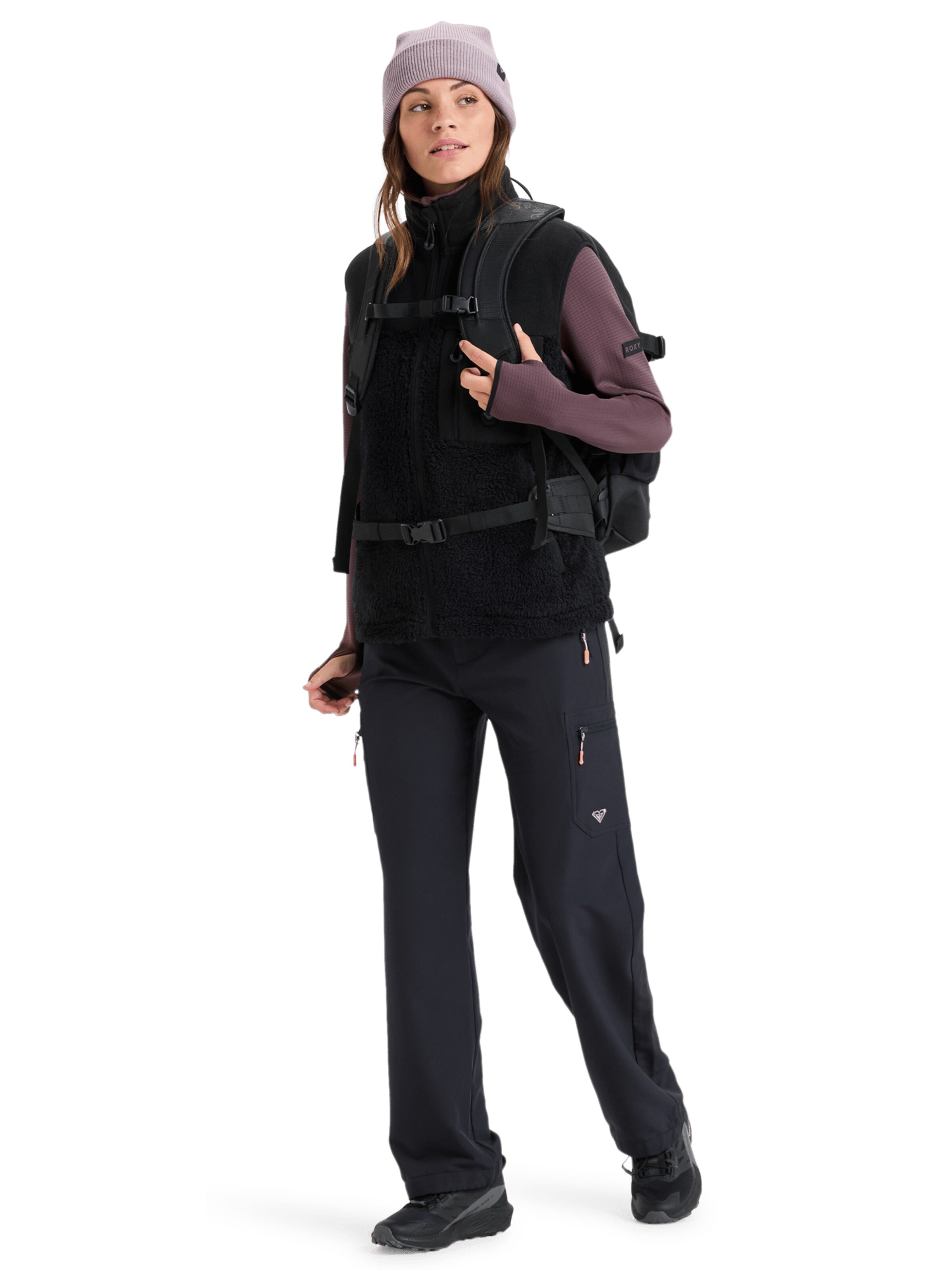 ROXY Regular Sporthose 'Vertex' in Schwarz