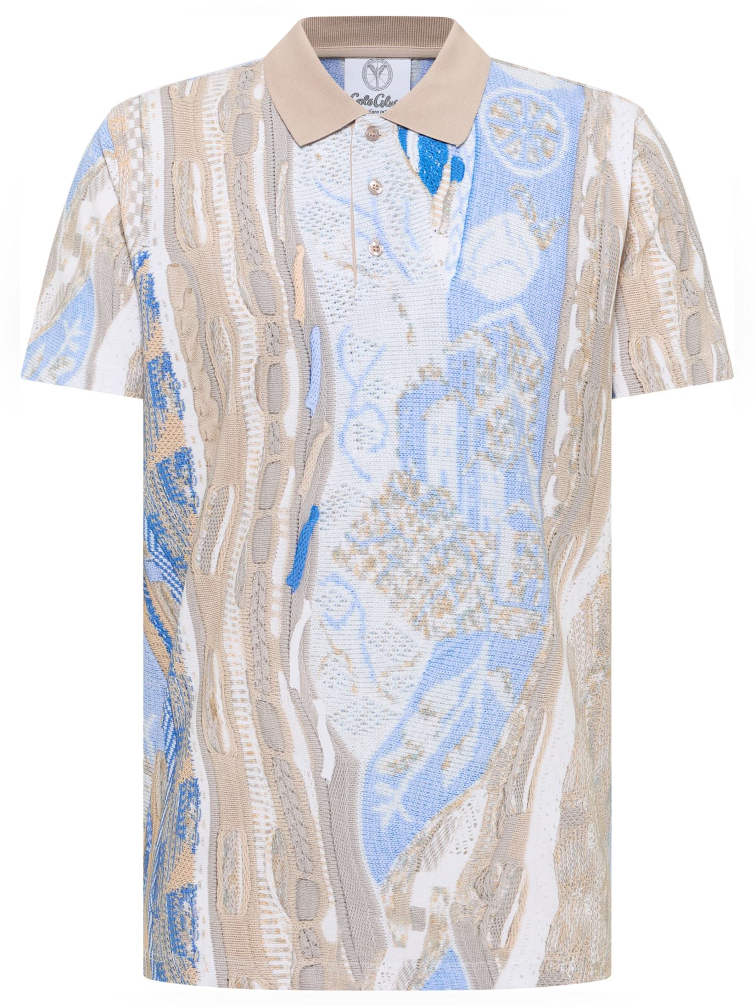 T-Shirt 'Eisath' Carlo Colucci en mélange de couleurs : devant