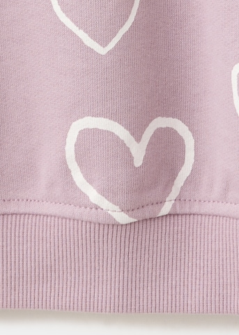 MANGO KIDSSweater majica 'HEART' - ljubičasta boja