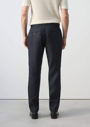 MANGO MAN Slimfit Hose 'Oyster' in Blau