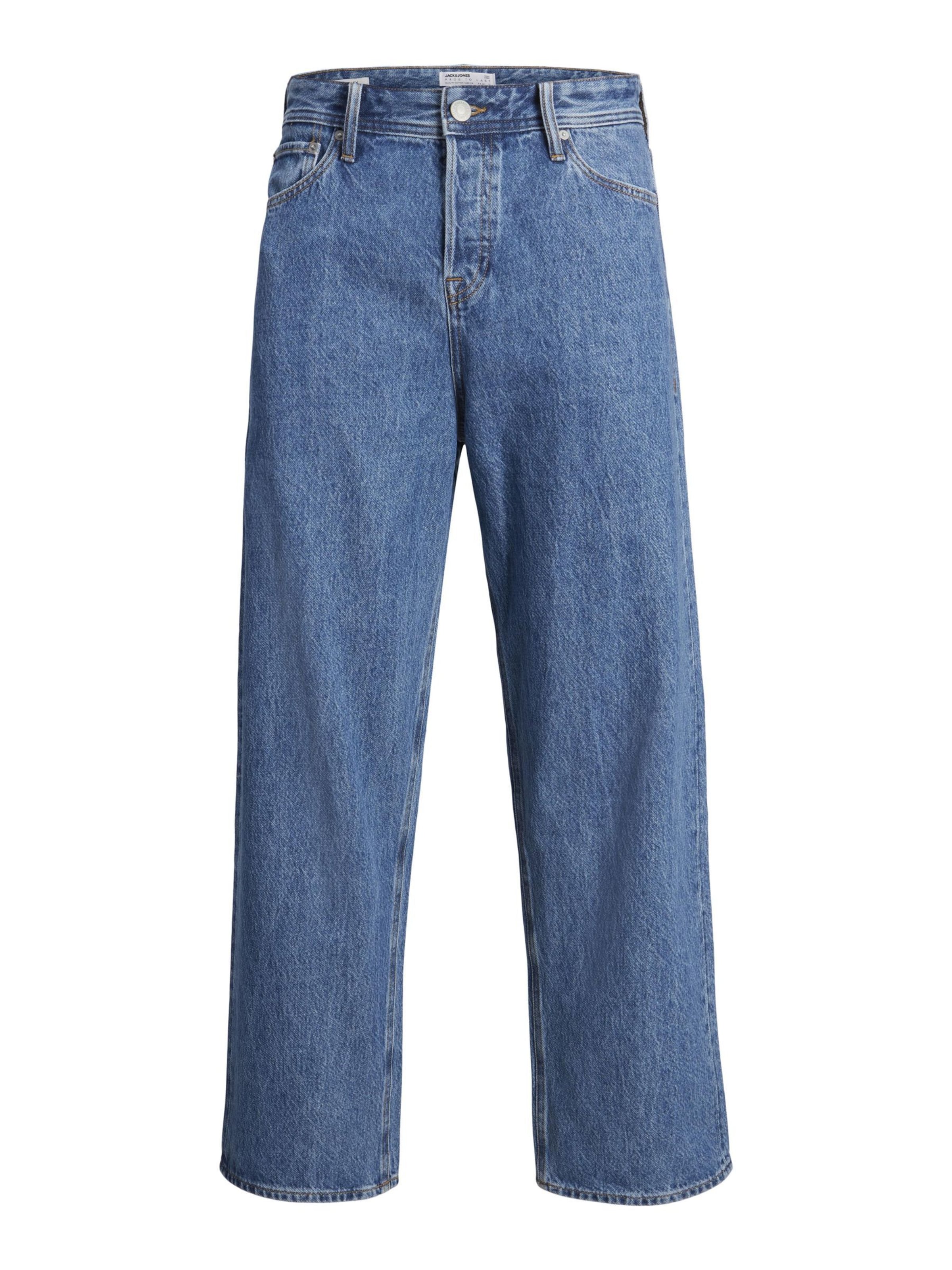 JACK & JONES Свободный крой Джинсы в Синий: спереди