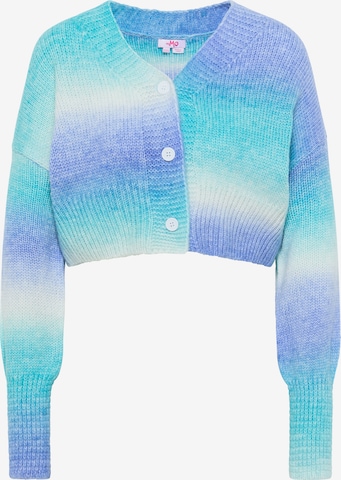 MYMO Knit Cardigan in Blue: front