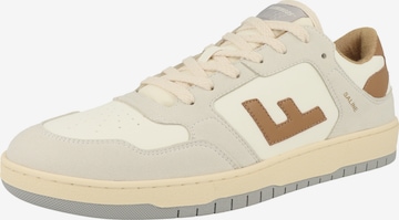 Baskets basses 'Saline' Flamingos Life en blanc : devant