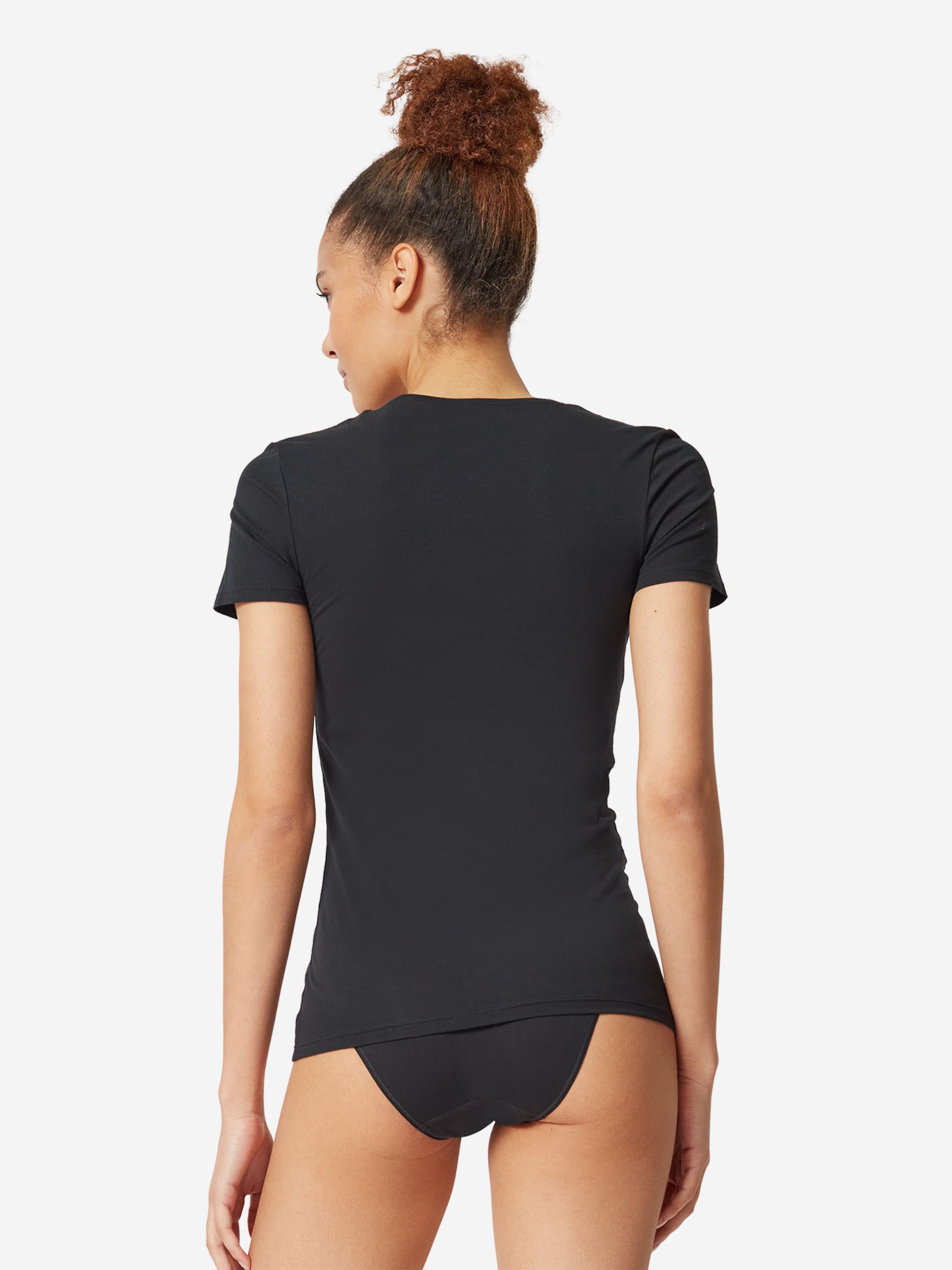 T-shirt ' Cotton Essentials ' Skiny en noir