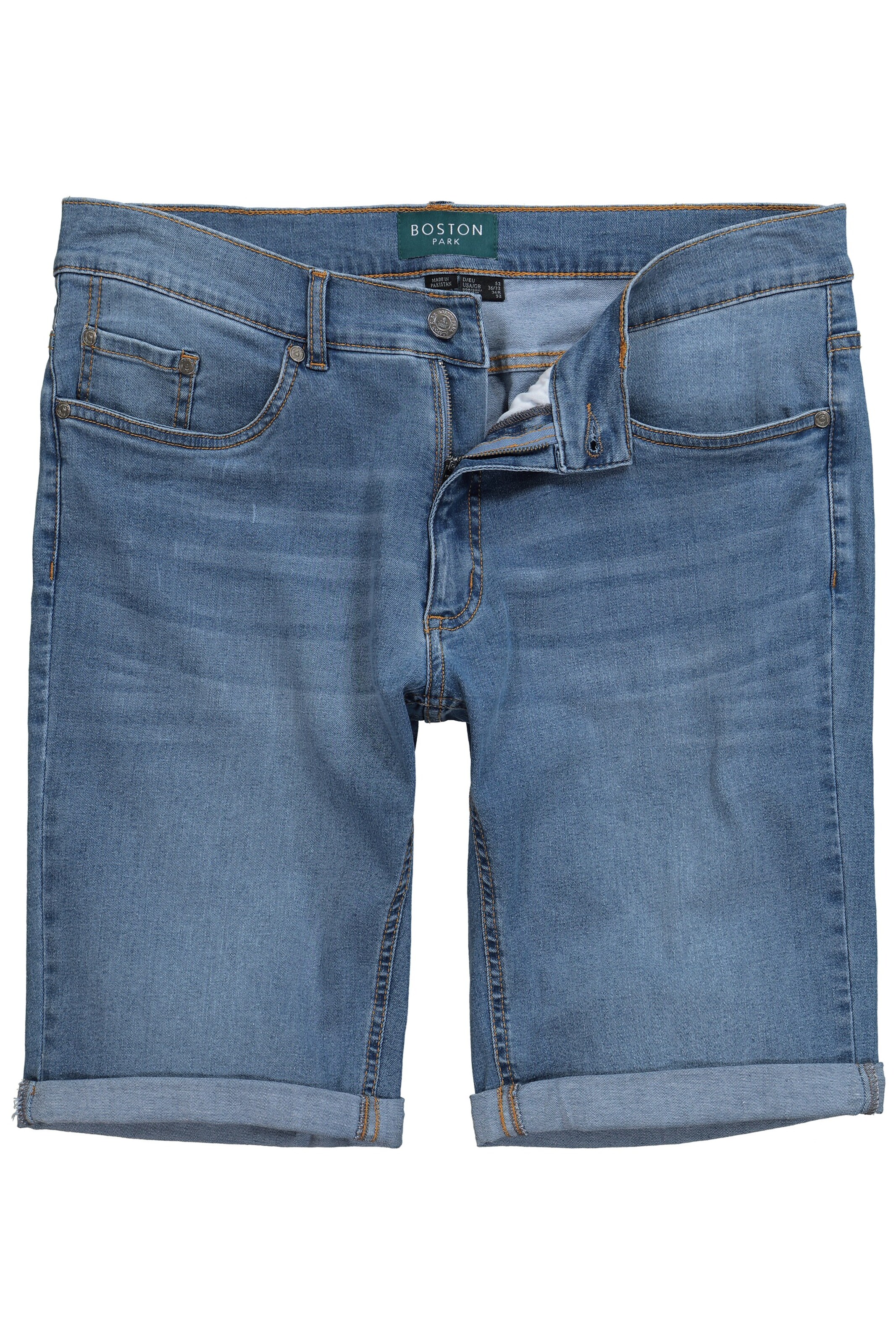 Boston Park Regular Broek in Blauw: voorkant