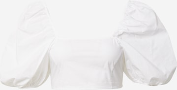 Monki - Blusa em branco: frente