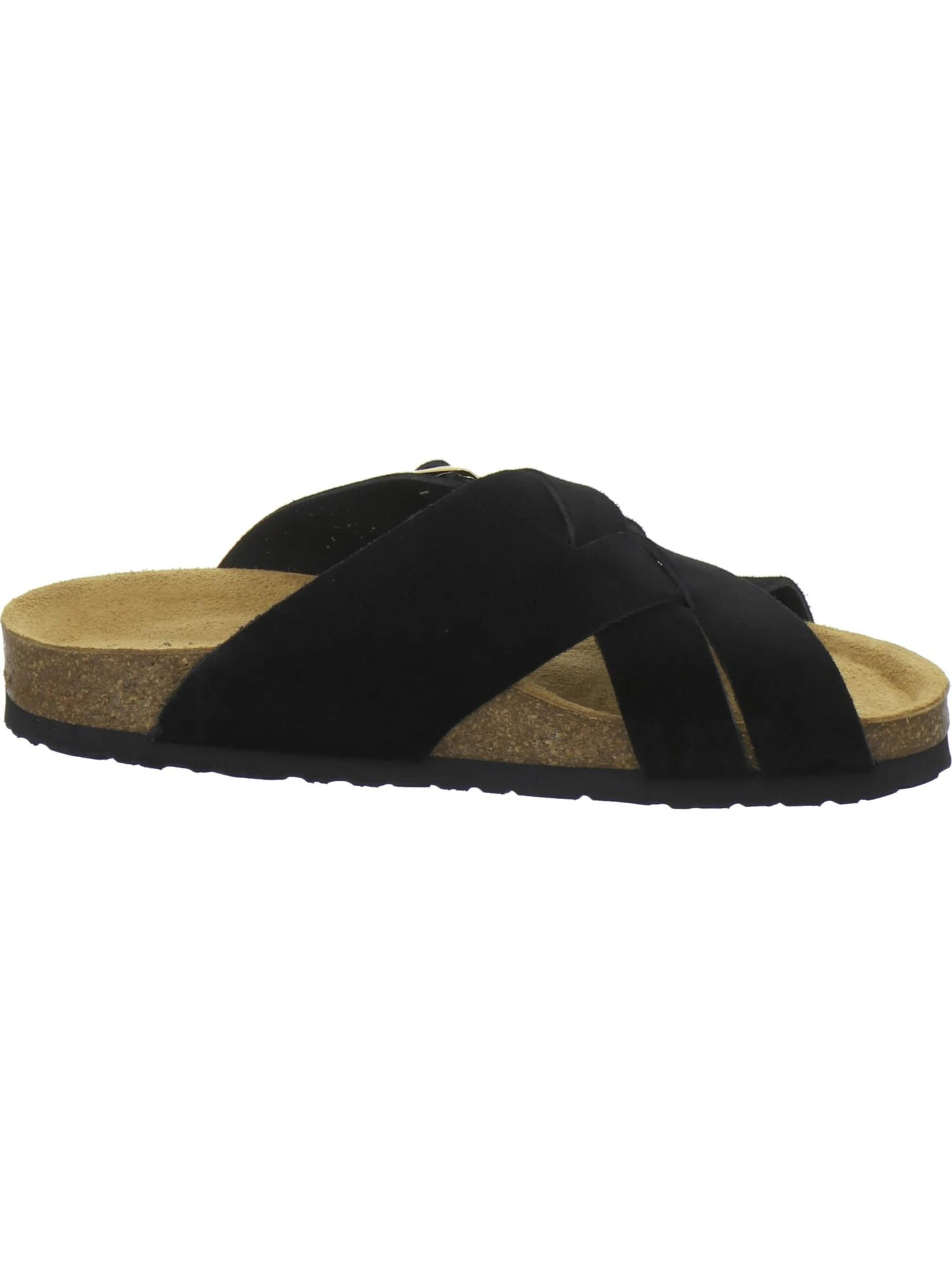 Mule 'Pantoletten Damen Kreuzbandage schwarz' AFS-Schuhe en noir