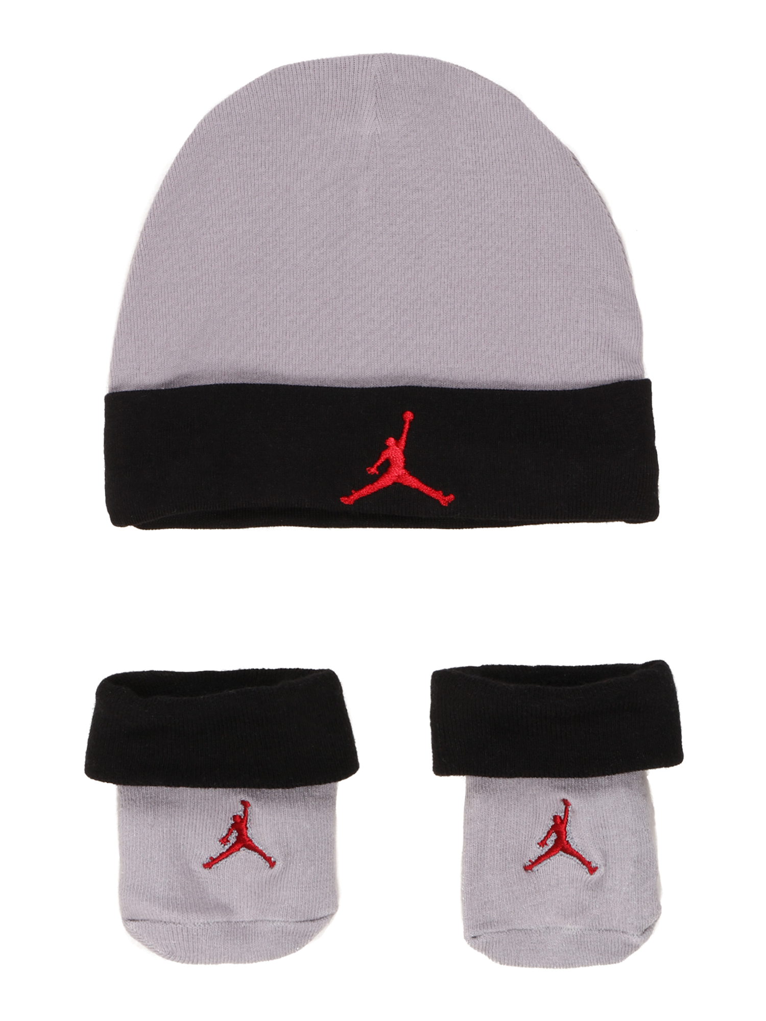 Jordan Set: Mütze + Socken in Grau 